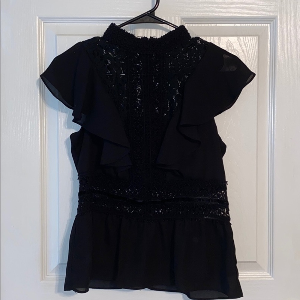 Black Lace Blouse